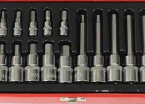 Set 18 chei tubulare hexagonale CR-V